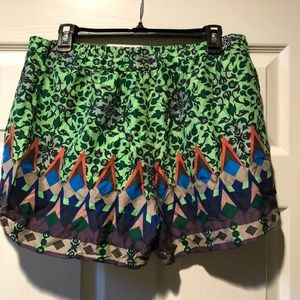 100% silk jcrew shorts